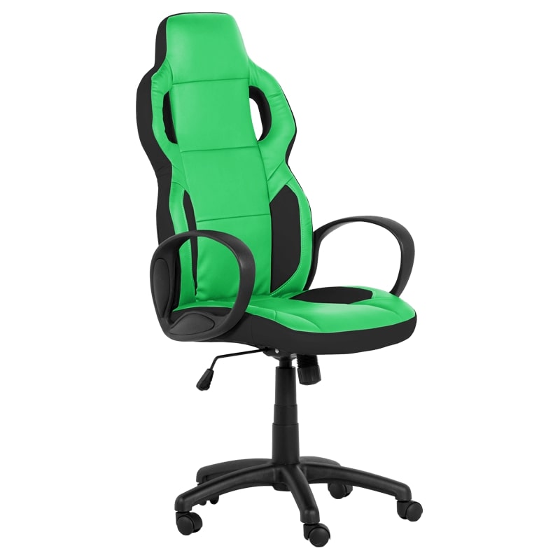 Геймърски стол - 7510 черен-зелен