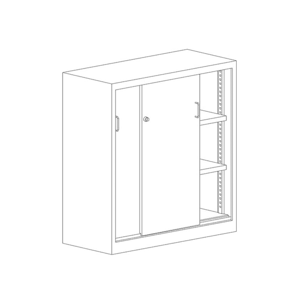 Метален шкаф SBM 112 светлосив