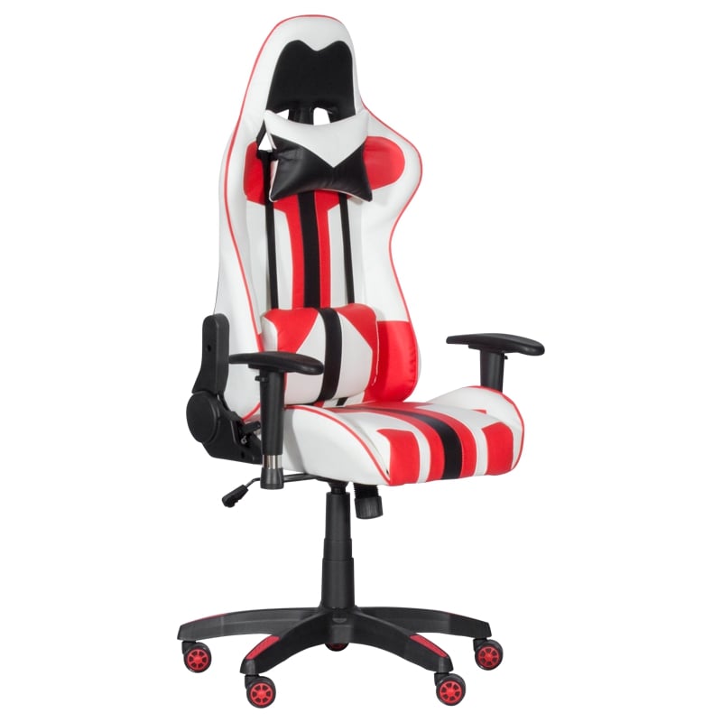 Геймърски стол - 6192 червен-бял