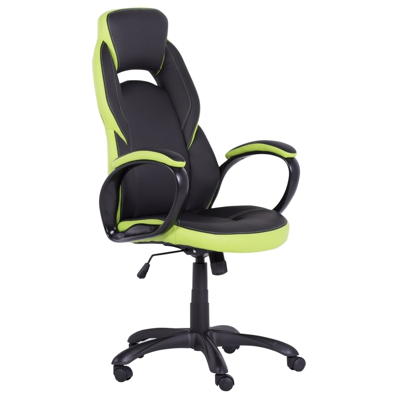 Геймърски стол - 7511 черен-зелен