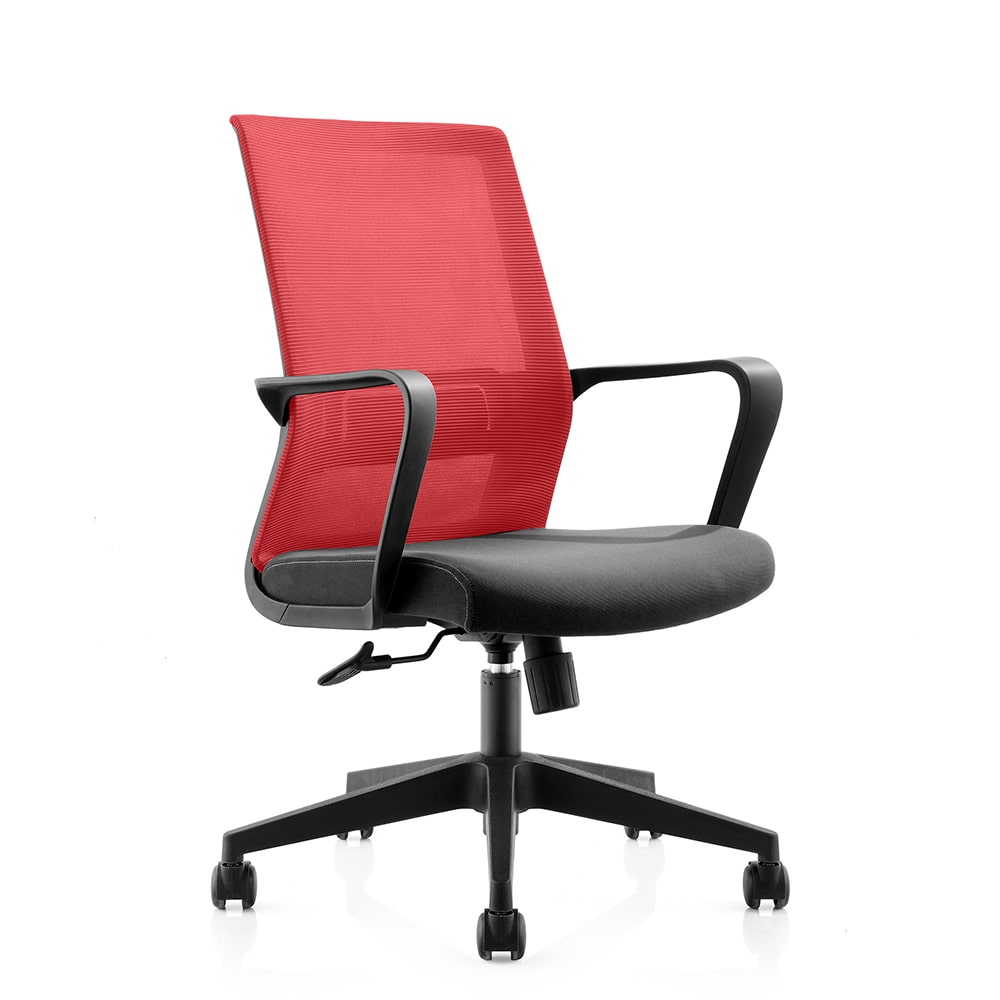 Работен офис стол - RFG Smart W черен-червен