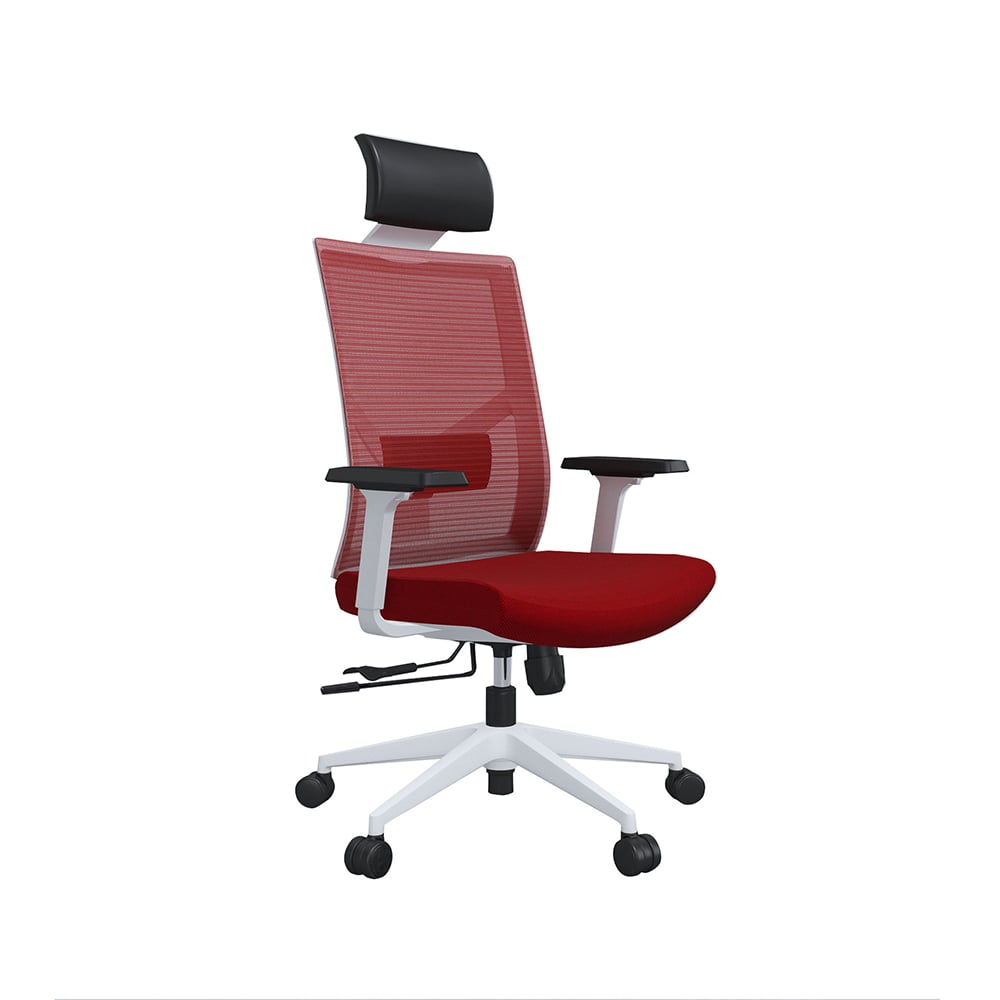 Ергономичен офис стол - RFG Snow HB червен