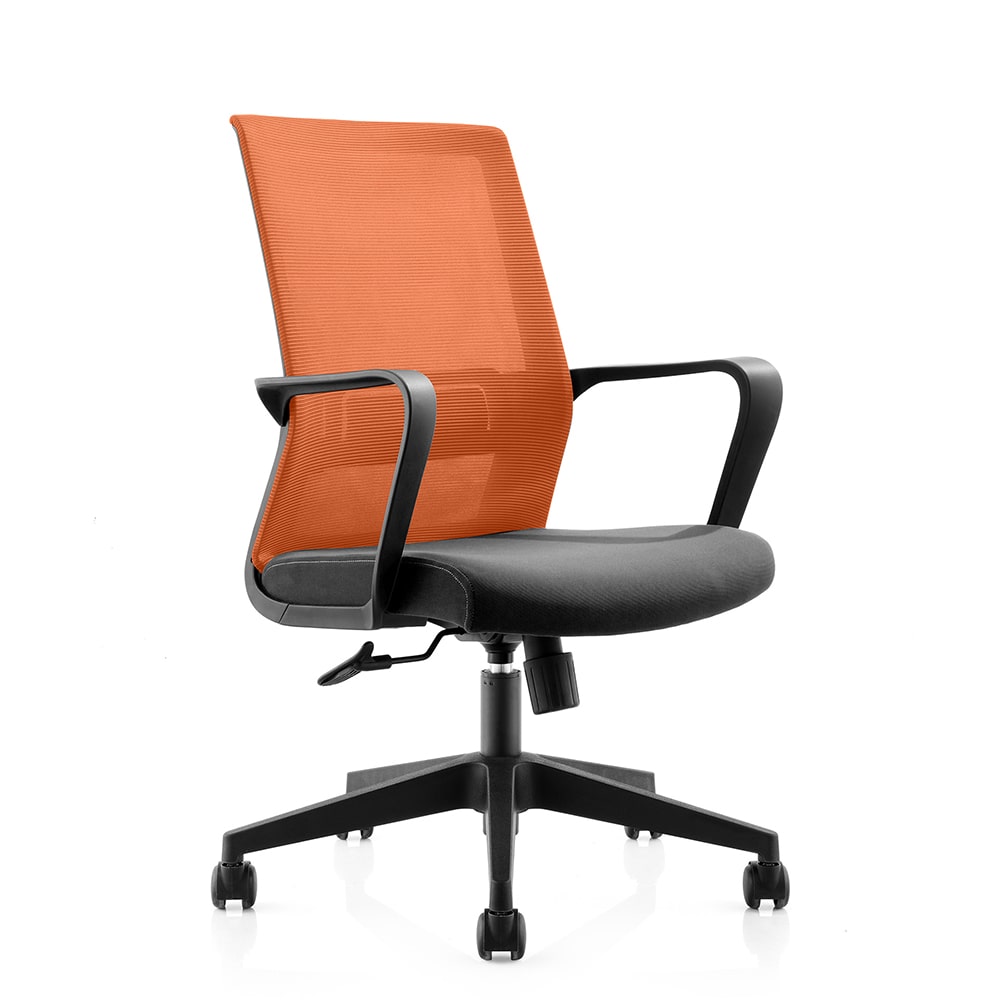 Работен офис стол - RFG Smart W черен-оранжев