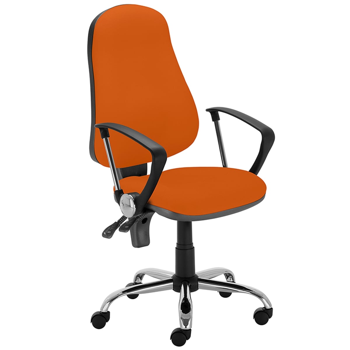 Работен офис стол - Punkt Ergo Steel оранжев