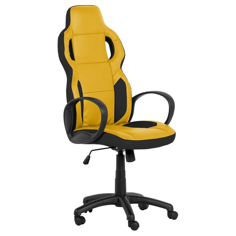 Геймърски стол - 7510 черен-жълт