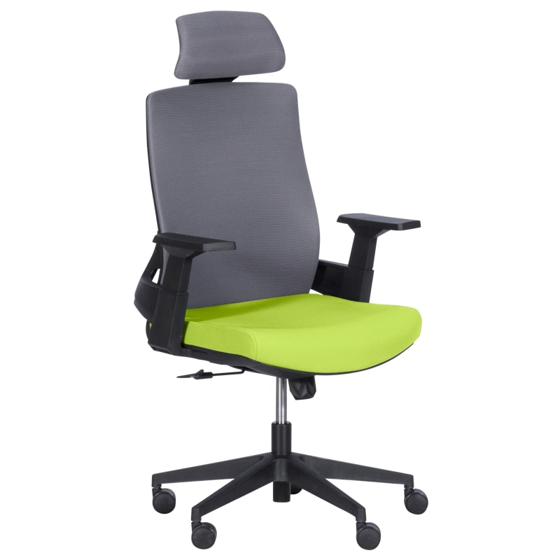 Работен офис стол - 7544 зелен-сив