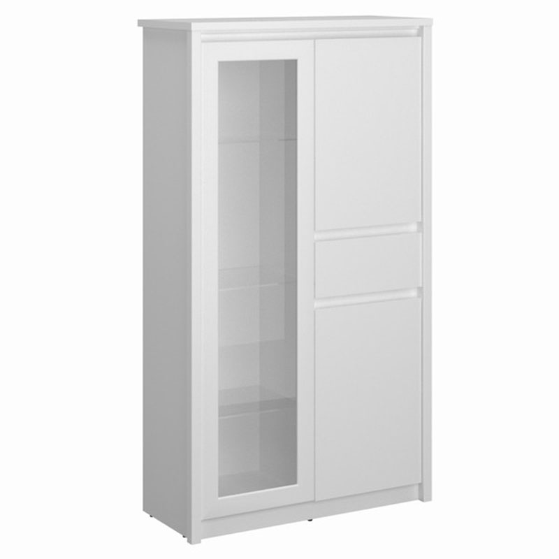 Витрина ниска ERDEN WIT 2D1W1S бяло 