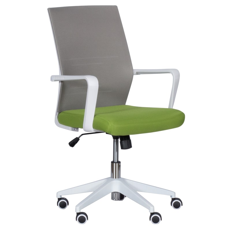 Работен офис стол - 7044 сив-зелен
