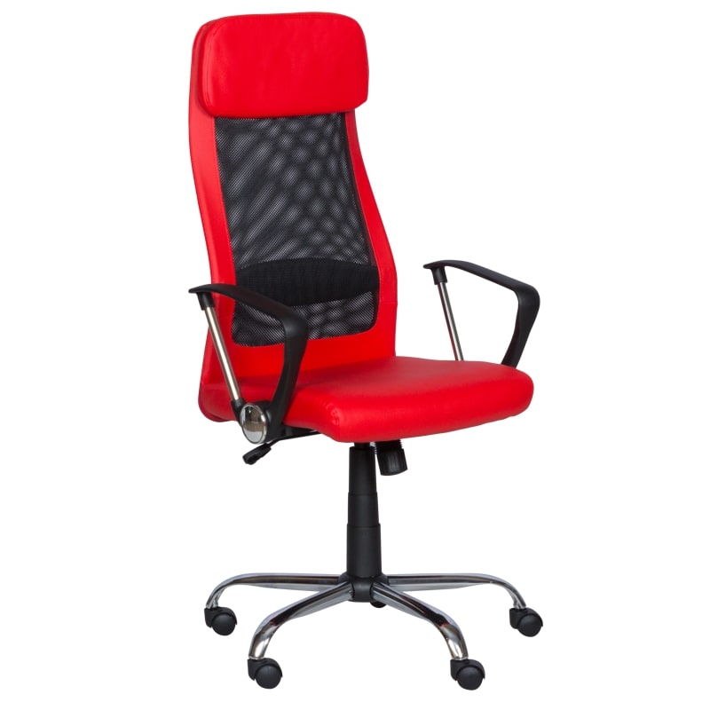 Работен офис стол - 6184 М червен