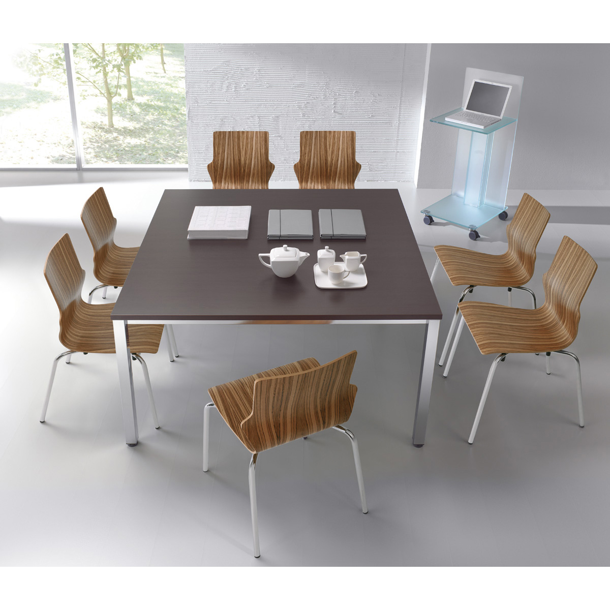 Заседателна маса - Easy Space Chrome 140/140/74h см