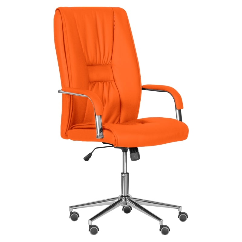 Директорски офис стол - 6500-1 оранжев
