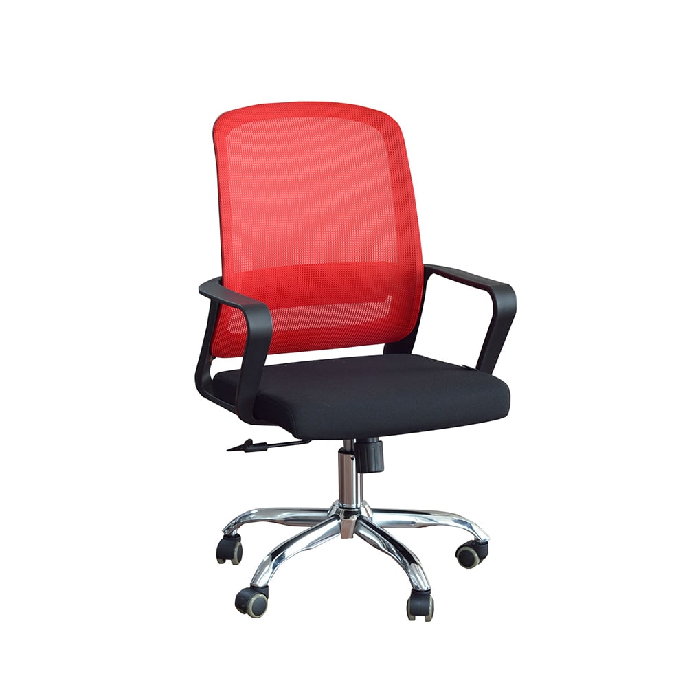 Работен офис стол - RFG Parma Black W червен