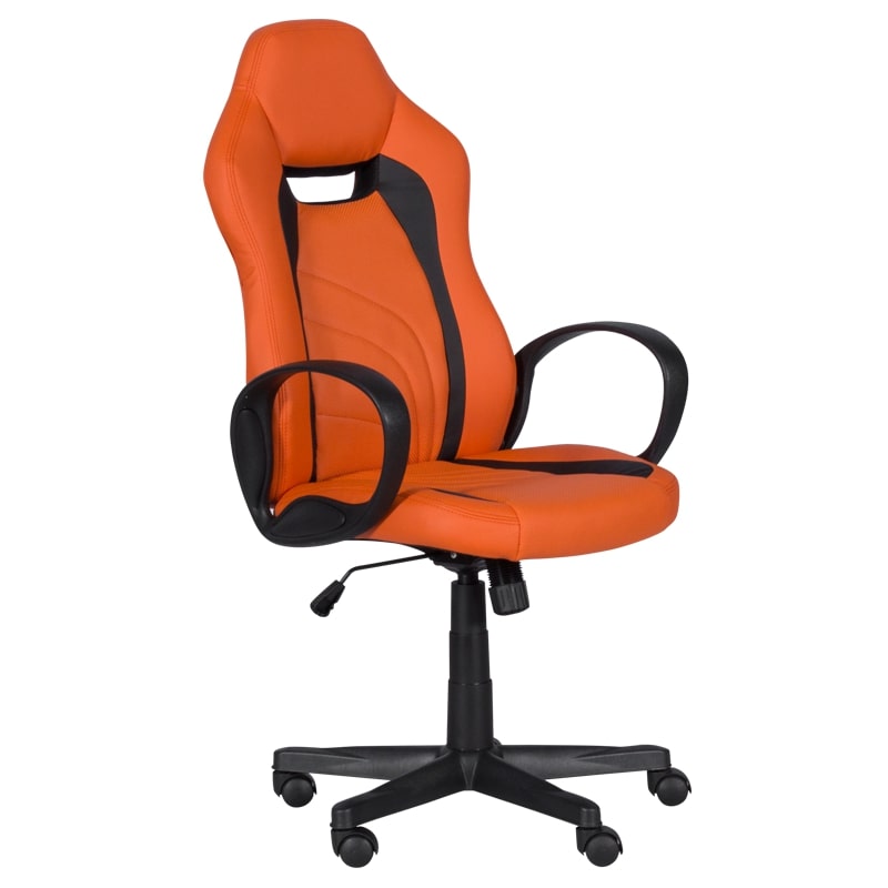 Геймърски стол - 7525 R оранжев-черен