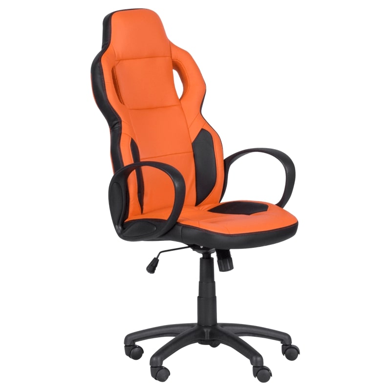 Геймърски стол 7510 черен оранжев Carmen