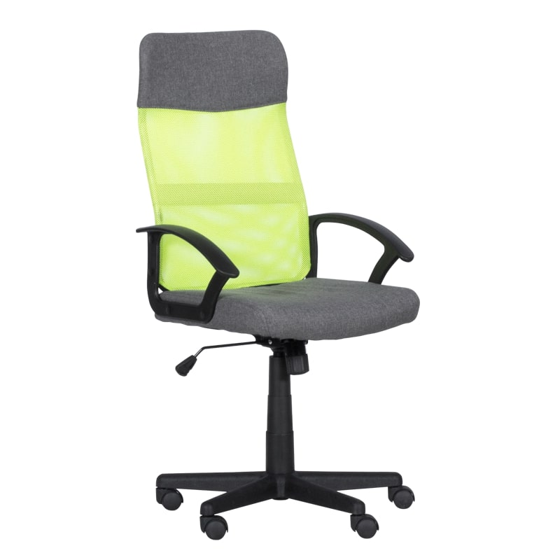 Работен офис стол - 6592 сив-зелен