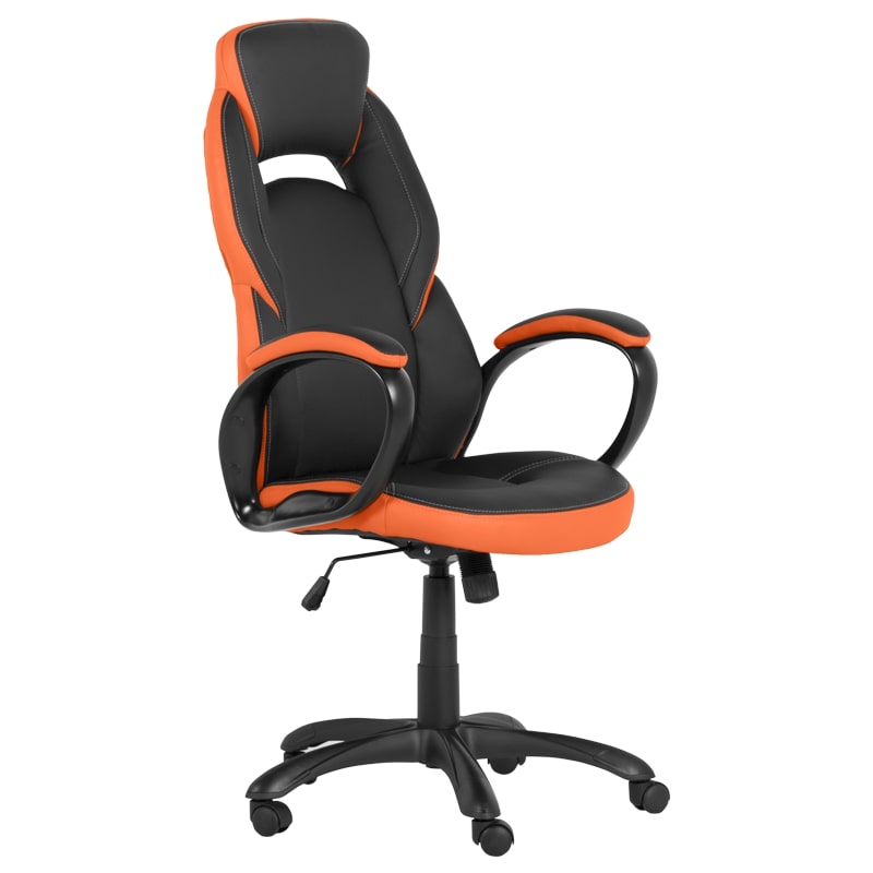 Геймърски стол - 7511 черен-оранжев