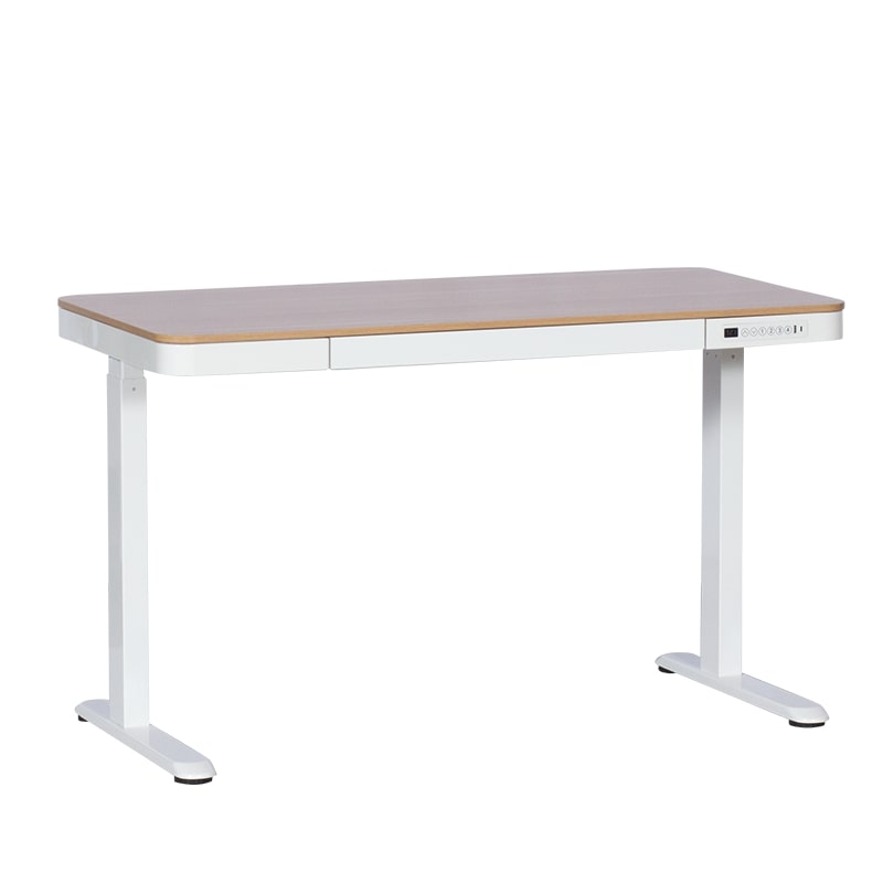 CR-118 E 120/60 Ергономично бюро с електрическо регулиране на височината - бук-бял