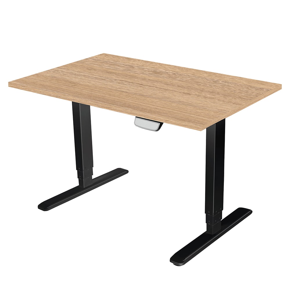 Ергономично електрическо бюро 160/80 RFG кехлибарен-черен