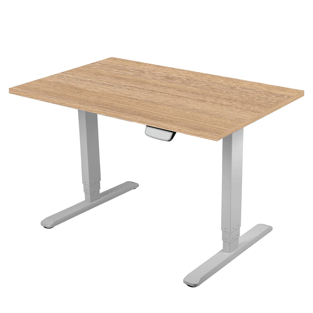 Ергономично електрическо бюро 160/80 RFG кехлибарен-сив