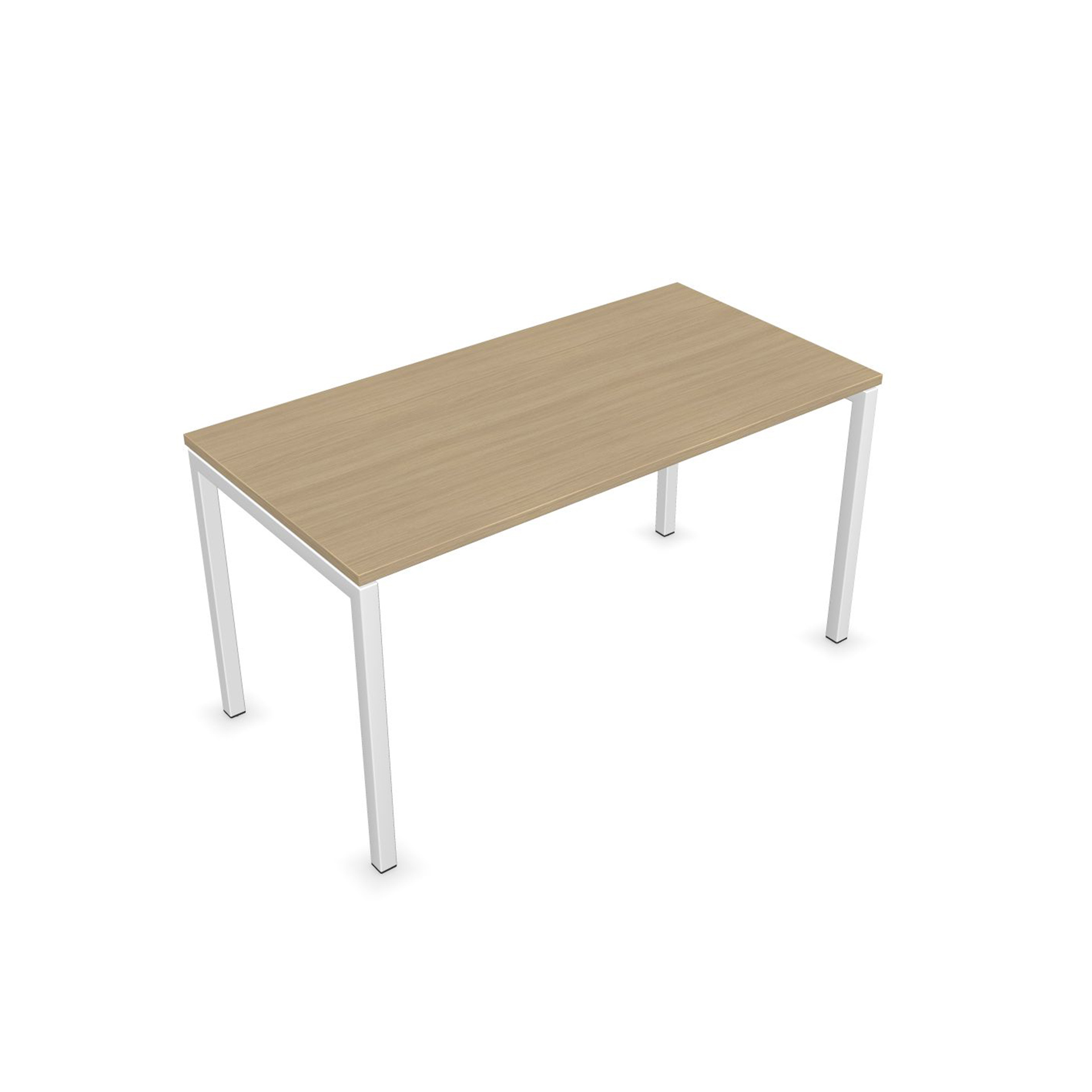 Офис бюро Nova U 140/70/74h Narbutas избелен дъб-бял