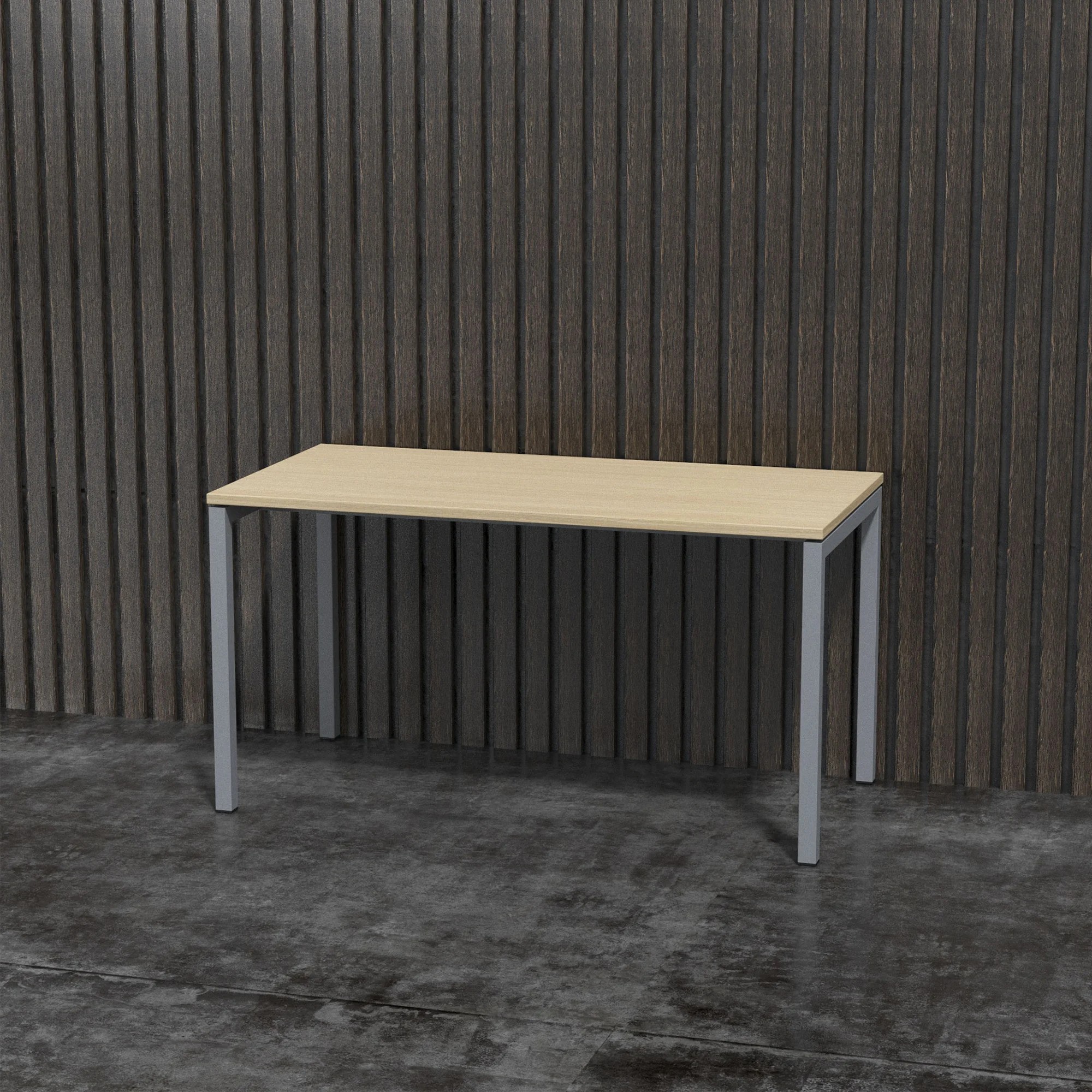 Офис бюро Nova U 140/70/74h Narbutas избелен дъб-сив