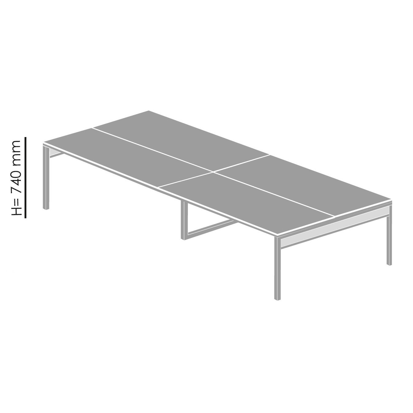 Офис бюро i-Office BО4-4 4 работни места