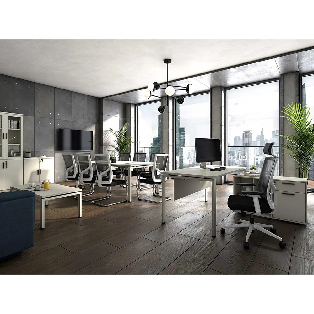 Заседателна маса - Monaco 200/100 бряст-бяла