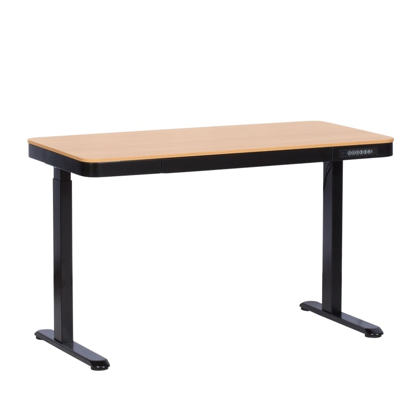 CR-118 E 120/60 Ергономично бюро с електрическо регулиране на височината бук-черен