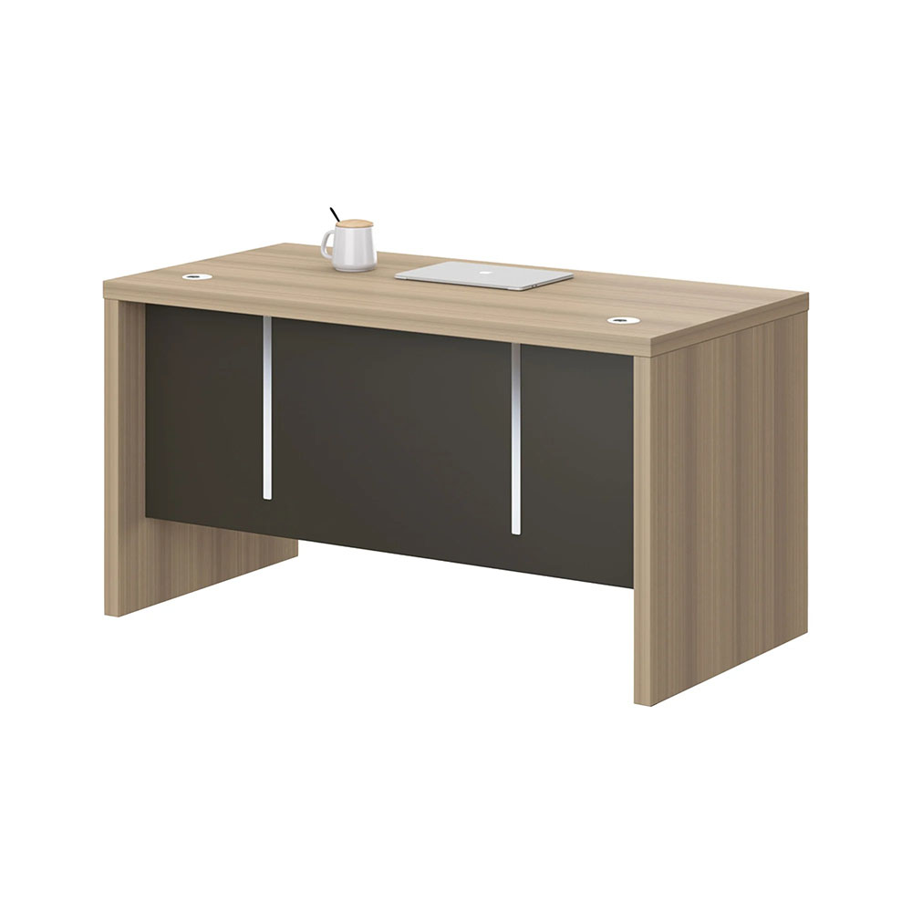 Офис бюро - Milano 140/70/75h см светъл дъб-тъмносиво