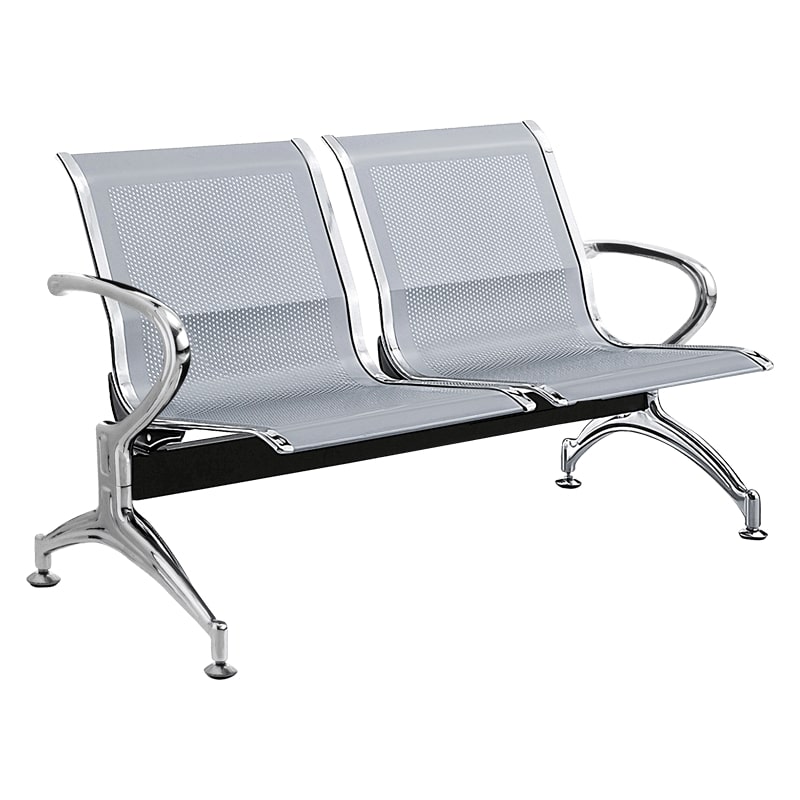 Посетителска пейка - CR-1030-2-места сребърна