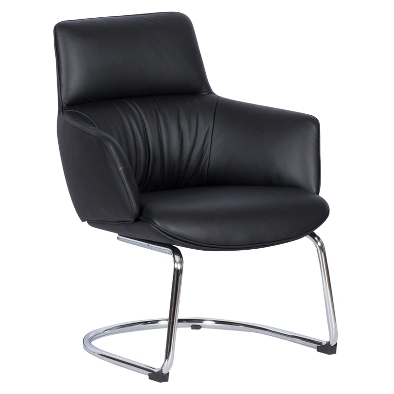 Посетителско луксозно кресло - KELLS черен