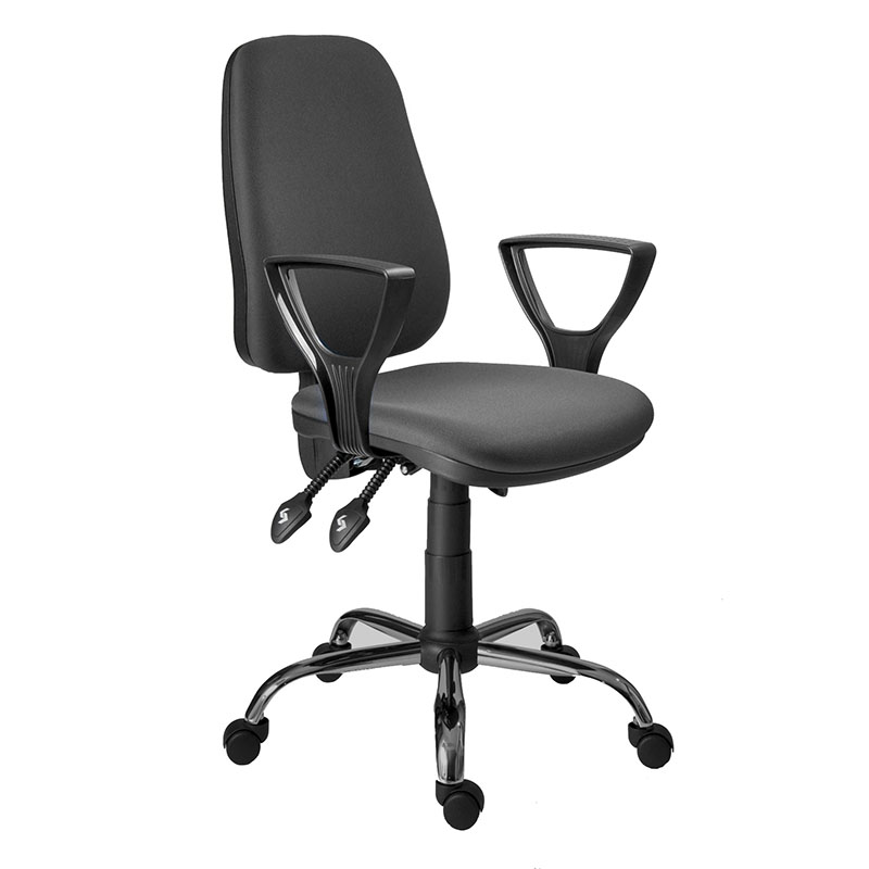 Офис стол - 1140 CR ASYN графит D5