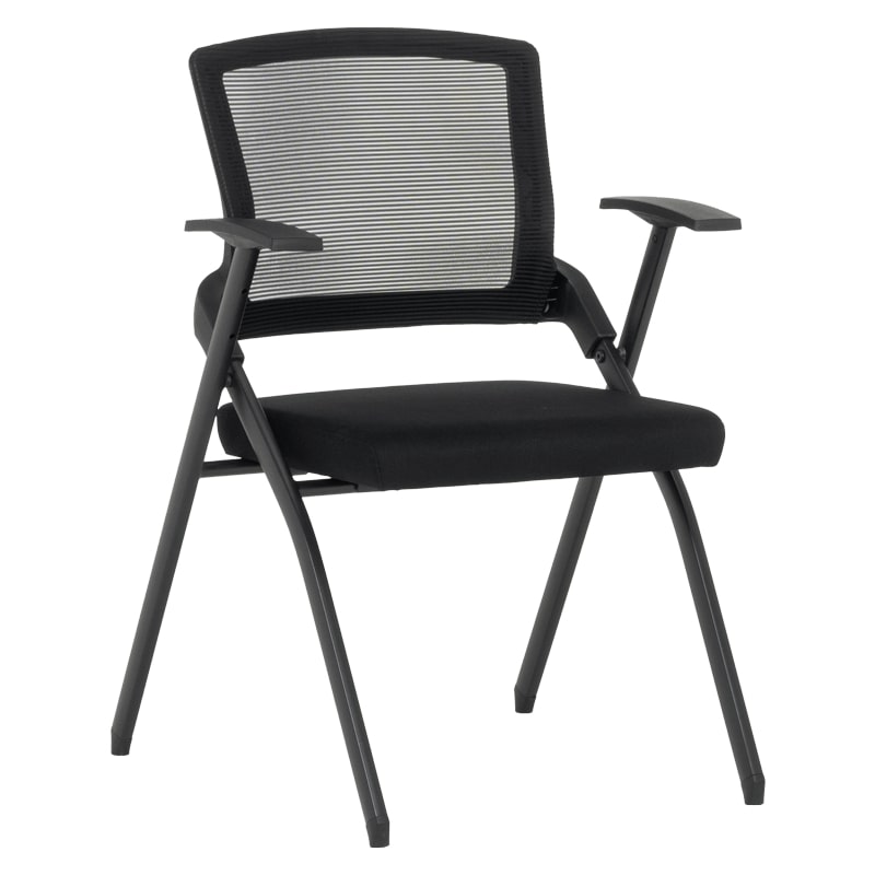 Сгъваем посетителски стол - 1702 черен