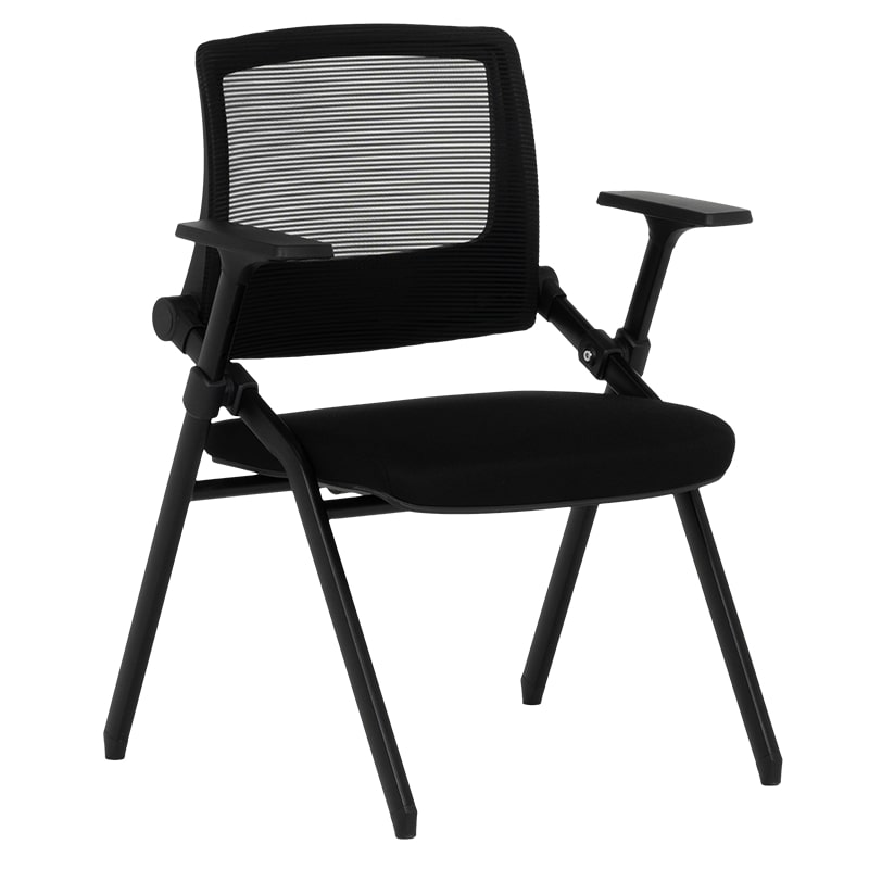 Сгъваем посетителски стол - 1707 черен