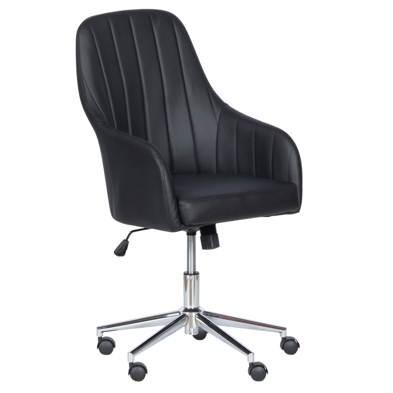 Офис кресло - 2016 еко кожа черен